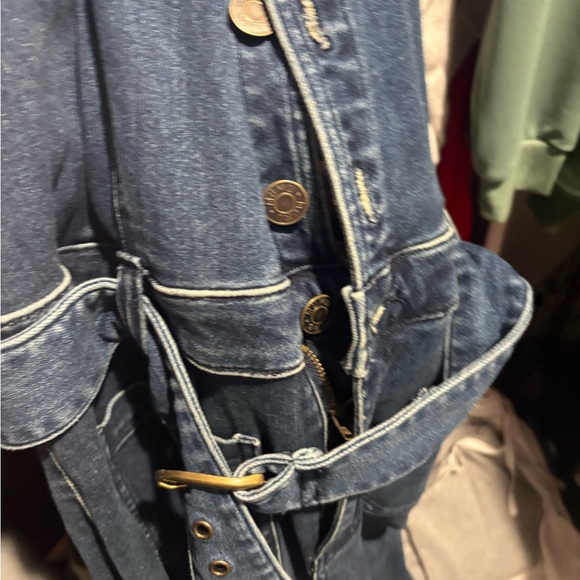 Show Me Your MuMu Blue Denim Jumpsuit - Picture 3 of 10